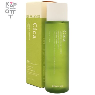 Bergamo Cica Essential Toner - Тонер для лица с центеллой азиатской 210мл. &mdash; Корейские товары для всей семьи(КорОпт)