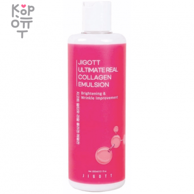 Jigott Ultimate Real Collagen Emulsion - Антивозрастная эмульсия с коллагеном 300мл.