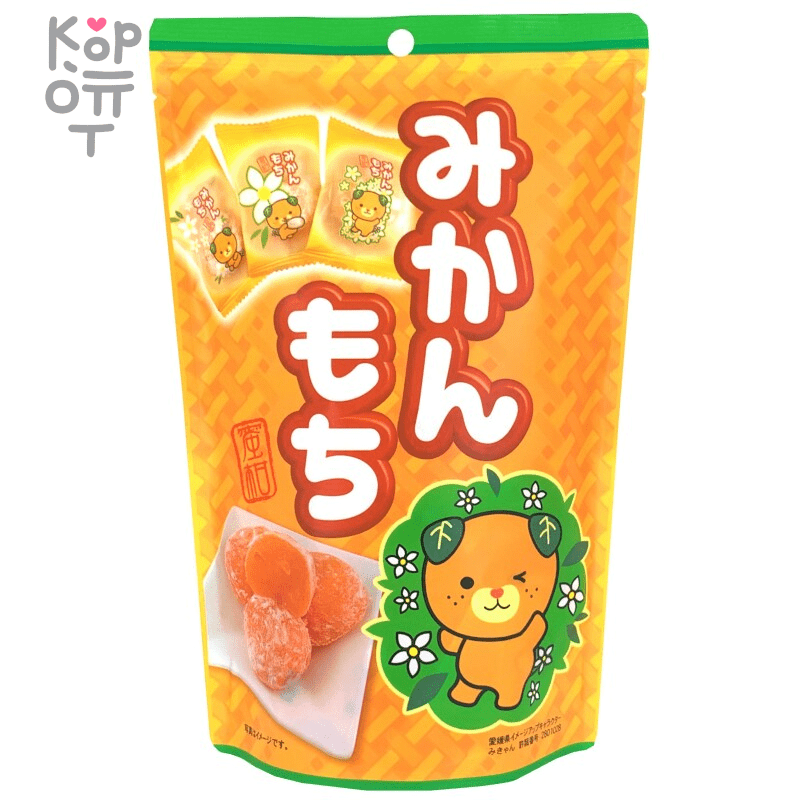 Seiki Mandarin Chokomochi SP - Японское рисовое пирожное Чоко Моти со вкусом Мандарина, 130гр., купить с доставкой на дом фото 1 — Корейские товары для всей семьи(КорОпт)