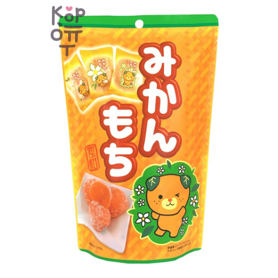 Seiki Mandarin Chokomochi - Японское рисовое пирожное Чоко Моти со вкусом Мандарина, 130 г