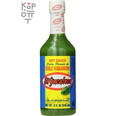 EL YACATECO GREEN HABANERO HOT SAUCE - Зеленый соус Хабанеро 120мл.