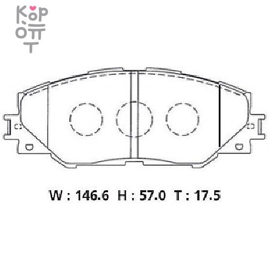 BOSCH DISC BRAKE PAD BP2298 TOYOTA - Колодки тормозные, комплект (AN-732K/D2268/PF1530/SN135)