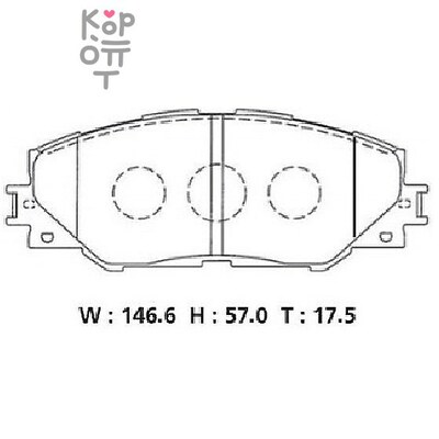 BOSCH DISC BRAKE PAD BP2298 TOYOTA - Колодки тормозные, комплект (AN-732K/D2268/PF1530/SN135)