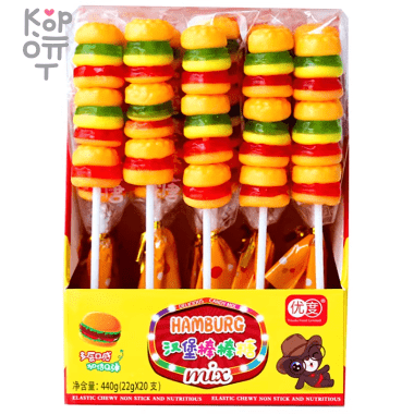 Мармелад Skewer Burger Candy — Корейские товары для всей семьи(КорОпт)