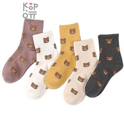 SOCKS GOOD CO - Носки женские с мишками (размер 36-37), 1 пара