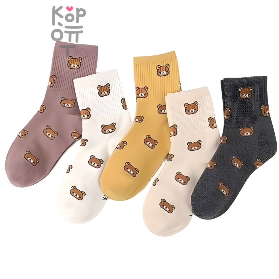 SOCKS GOOD CO - Носки женские с мишками (размер 36-37), 1 пара