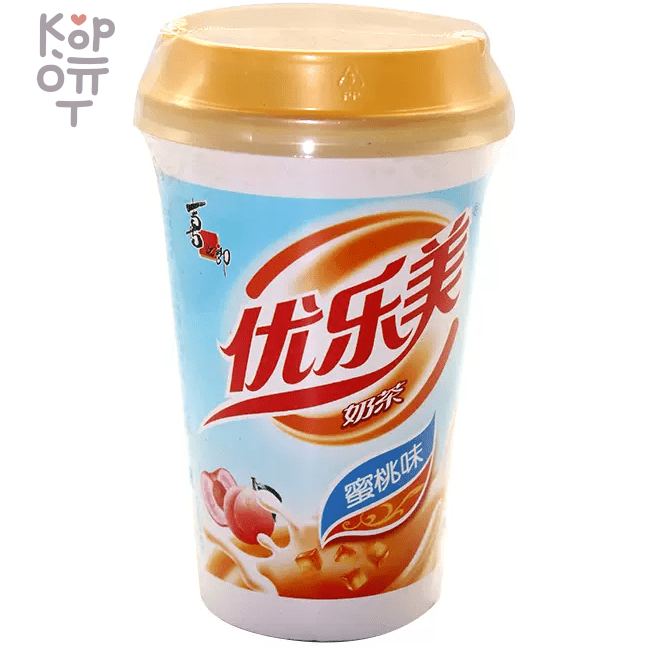 Молочный чай Youlemei с кокосовым молоком и вкусом Персика, 80гр., купить с доставкой на дом фото 1 — Корейские товары для всей семьи(КорОпт)