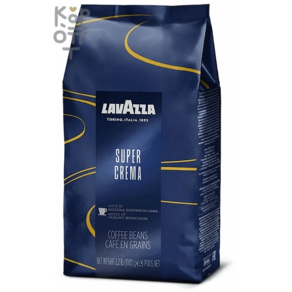 Кофе в зернах - Lavazza Espresso Super Crema e Aroma, средняя обжарка, 1кг