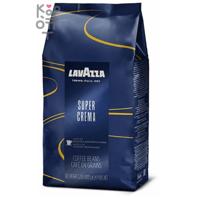 Lavazza Espresso Super Crema e Aroma Кофе в зернах, средняя обжарка, 1 кг