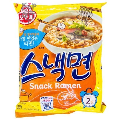 Ottogi Snack ramen Лапша со вкусом говядины, 108гр. пачка