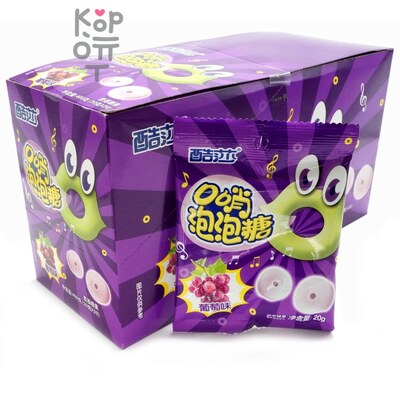 Жевательная резинка Coolsa Whistle Bubble Gum - Свистулька со вкусом Винограда
