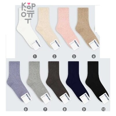 Wool Color Носки женские высокие, размер 23-26, Южная Корея