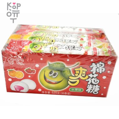 Маршмеллоу Foshan с начинкой - Фруктовый микс (Апельсин и Клубника) — Корейские товары для всей семьи(КорОпт)