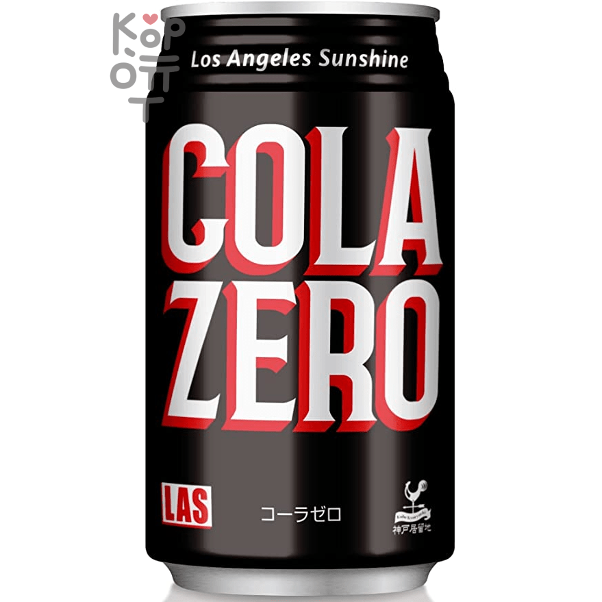 Напиток газированный Tominaga Kobe settlement LAS cola zero - Кола Зеро, 350мл.