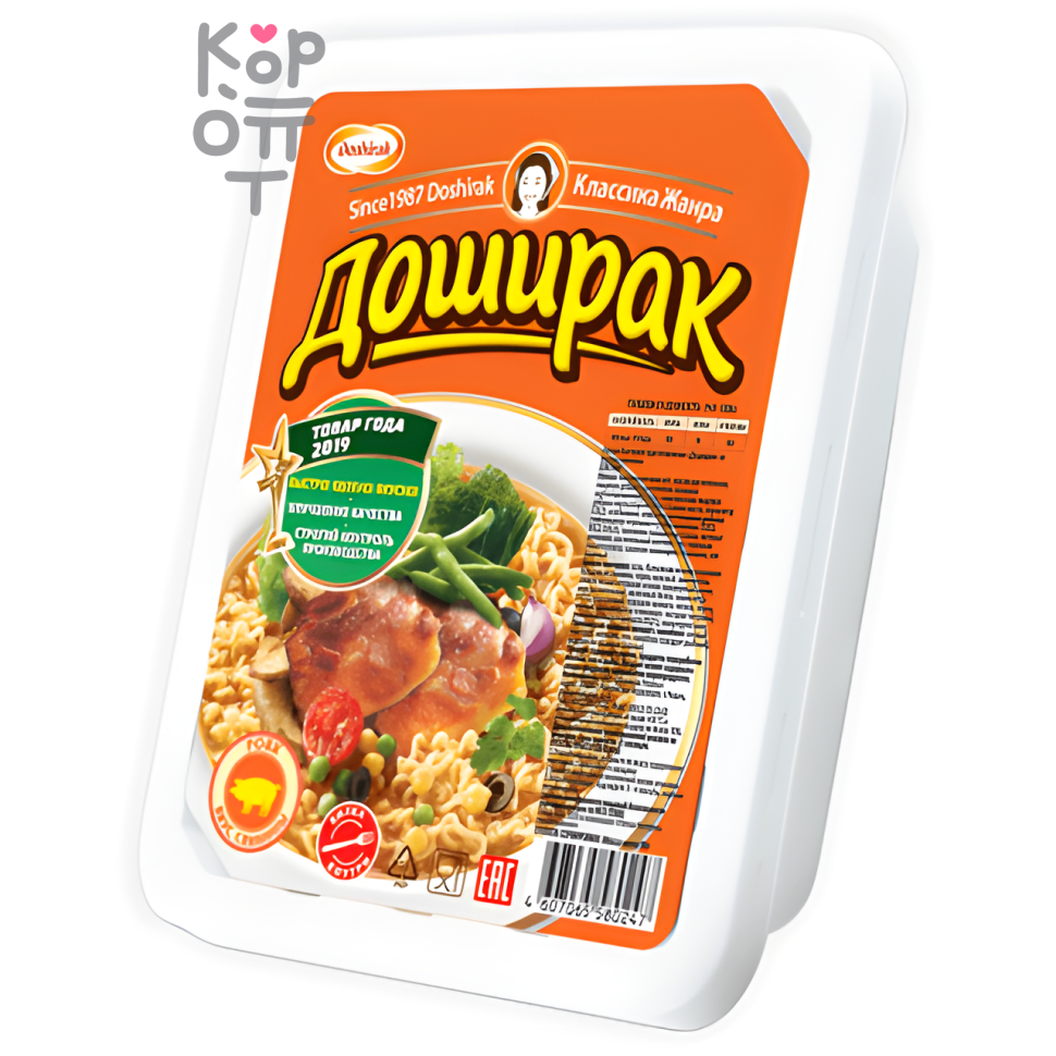 Доширак - Лапша быстрого приготовления со вкусом свинины 90гр., Коробка 24шт.