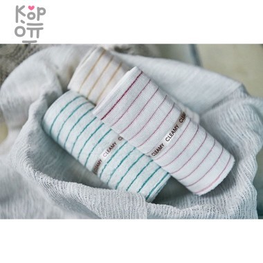 SUNG BO Салфетка для кухни универсальная №429 "Сotton Filled Dishcloth" - 30см×30см, хлопковая 2шт. &mdash; Корейские товары для всей семьи(КорОпт)