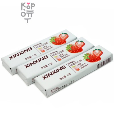 Конфеты жевательные Xinxing молочный коктейль с Клубникой
