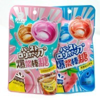Леденец взрывашка Ruizijia Pop Lollipop Ассорти вкусов Клубника и Черника, и Белый Персик с лимонной Колой