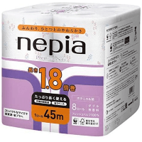 NEPIA "Nepi Nepi" - Двухслойная туалетная бумага ароматизированная, увеличенная намотка 45м., 8 рулонов.