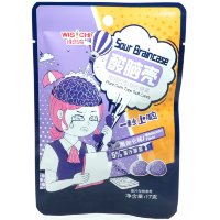 Кислая мягкая конфета WisiChi Мозг с соком черной Смородины