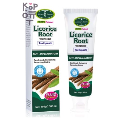 Aichun Beauty Licorice Root Ant-Allergic Toothpaste - Зубная паста против воспаления дёсен с экстрактом корня солодки, 100 г
