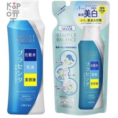 UTENA Simple Balance Увлажняющий лосьон для лица 3 в 1 с гиалуроновой кислотой с эффектом выравнивания цвета кожи — Корейские товары для всей семьи(КорОпт)