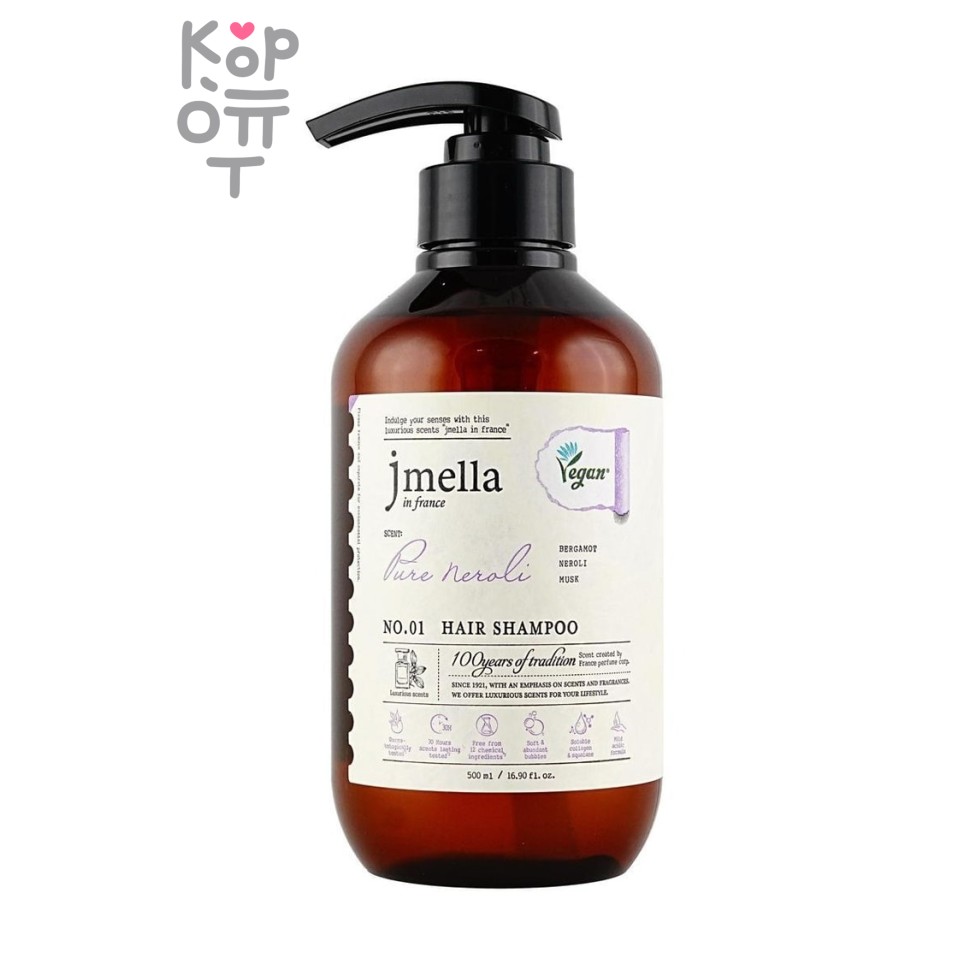 Jmella In France Hair Shampoo Do Tyque - Шампунь для волос парфюмированный с ароматом белого мускуса 500 мл