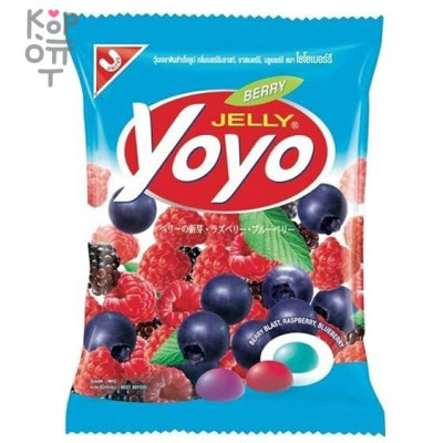 Yoyo Jelly Berry - Конфеты желейные с натуральным соком со вкусом ягодного микса, 80 г