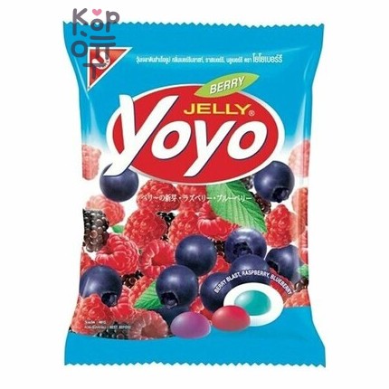 Yoyo Jelly Berry - Конфеты желейные с натуральным соком со вкусом ягодного микса, 80 г