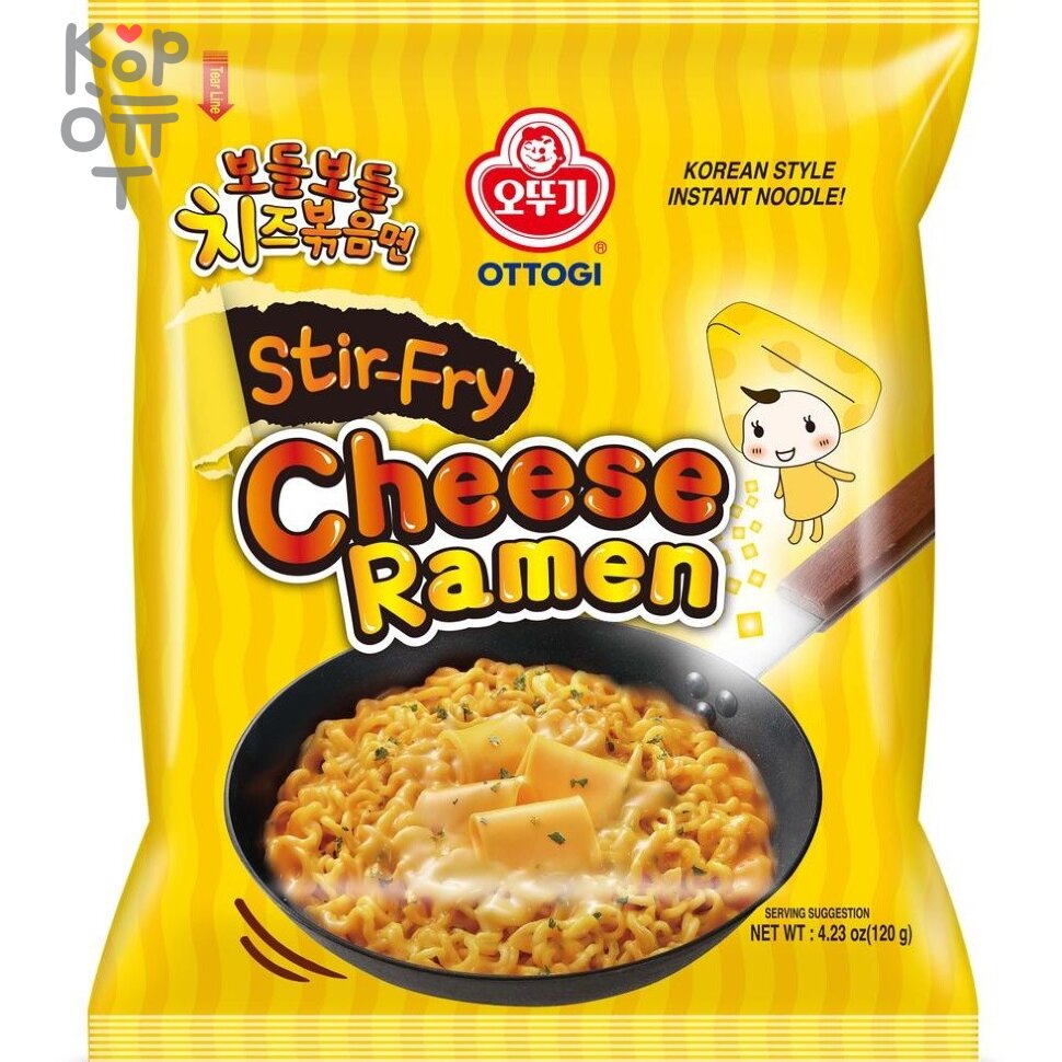 NONGSHIM Stir Fry Cheese Ramen - Лапша сублимированная Чиз Рамен 120гр. , купить с доставкой на дом фото 1 — Корейские товары для всей семьи(КорОпт)