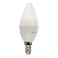 Eurolux LL-E-C37-6W-230-2,7K-E14 - Светодиодная лампа, свеча, 6 Вт, теплый белый, Е14