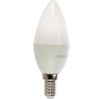 Светодиодная лампа Eurolux LL-E-C37-6W-230-2,7K-E14/свеча, 6Вт, теплый белый, Е14