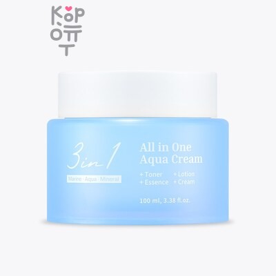Крем, для лица 3 в 1 с морской водой и минералами /3 in 1 All in One Aqua Cream, Meloso