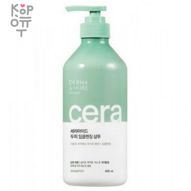 Derma &amp; More Cera Soothing Shampoo - Шампунь для волос очищающий и освежающий 600 мл. &mdash; Корейские товары для всей семьи(КорОпт)