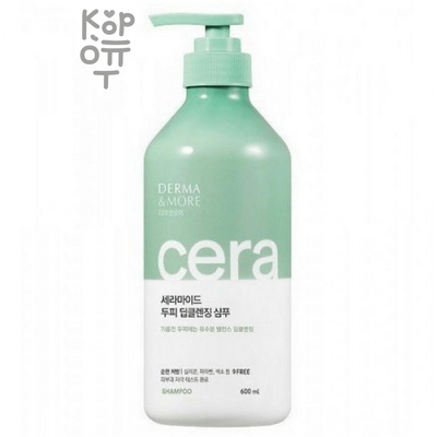 Derma & More Cera Soothing Shampoo - Шампунь для волос очищающий и освежающий 600мл.