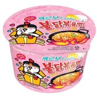 SamYang Hot Chicken Flavor Ramen-Carbo Лапша сублимированная со вкусом острой курицы и соуса карбонара, стакан, 105 г