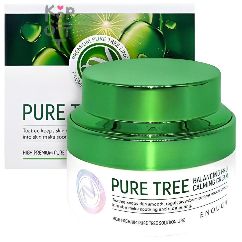 Enough Premiunm Cream Real PURE TREE - Крем с экстрактами чайного дерева 50 мл