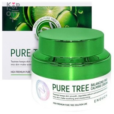 Enough Pure Tree Balancing Pro Calming Cream - Крем с экстрактом чайного дерева, 50мл. — Корейские товары для всей семьи(КорОпт)