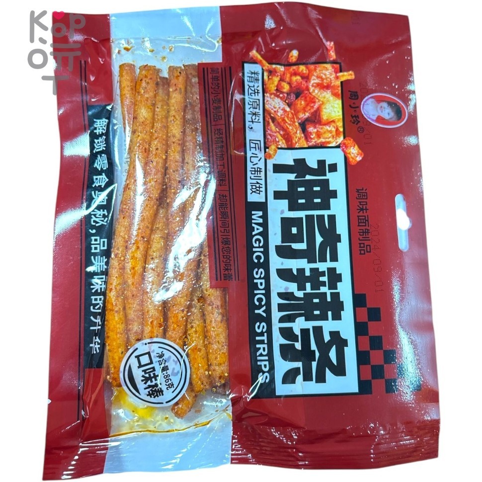 Снэк Magic Spicy Strips, Серия закусок - Магические стрипсы, острые 86гр., купить с доставкой на дом фото 1 &mdash; Корейские товары для всей семьи(КорОпт)