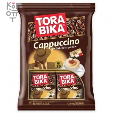 Кофе в стиках 3в1 Torabika Капучино+пакет с шоколадной крошкой 25гр.*20шт. — Корейские товары для всей семьи(КорОпт)