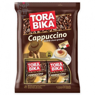 Torabika Кофе в стиках 3в1 капучино + пакет с шоколадной крошкой, 25 г