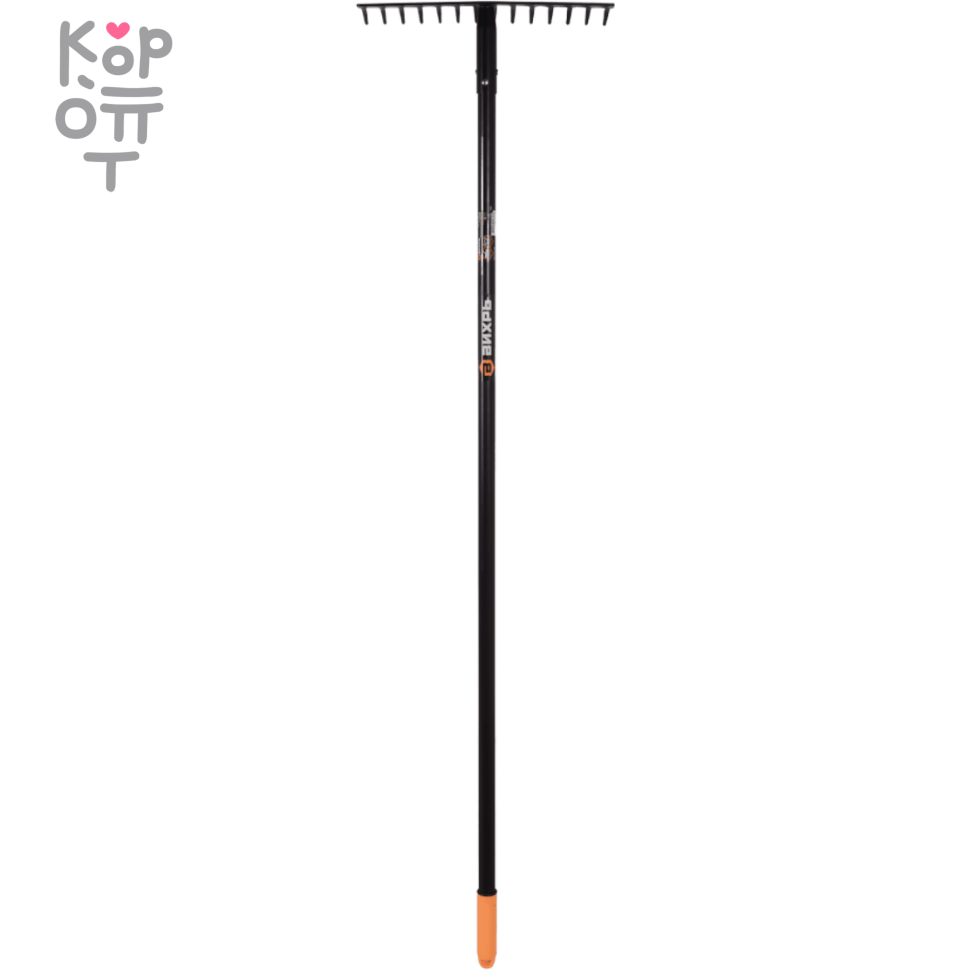 Грабли прямые 14 зубьев, сталь, с металлическим черенком Вихрь., купить с доставкой на дом фото 1 — Корейские товары для всей семьи(КорОпт)