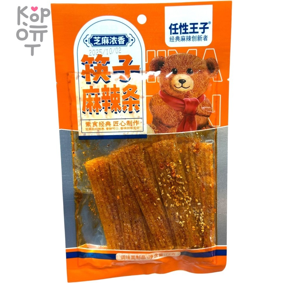 Снэк Про Медведей, Своенравный Принц, 72гр. - Пряный пшеничный снек, полоски, купить с доставкой на дом фото 1 — Корейские товары для всей семьи(КорОпт)