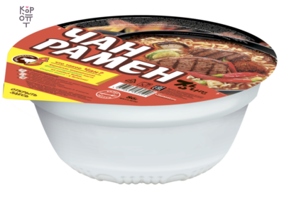 Doshirak — Chan Ramen Cup Spicy Beef — Лапша Чан Рамен со вкусом острой говядины, 86 г — коробка 24 шт