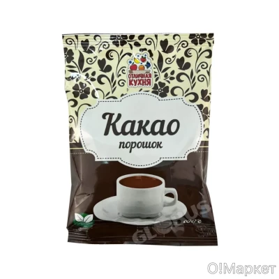Отличная кухня — Cocoa Powder — Какао-порошок натуральный, 100 г — коробка 70 шт