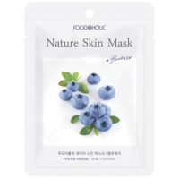 FoodaHolic Blueberry Natural Skin Mask - Тканевая маска с натуральным экстрактом Голубики 25мл.