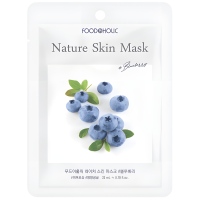 FoodaHolic Blueberry Natural Skin Mask - Тканевая маска с натуральным экстрактом Голубики 25мл.