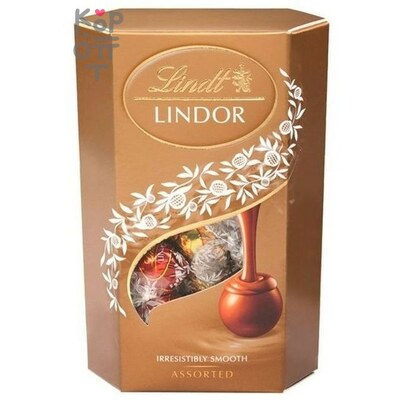 Конфеты ассорти из шоколада с нежной тающей начинкой, Lindt, 200гр.
