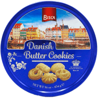 Danisa Butter Cookies Cookies Blue - Печенье сдобное на сливочном масле 454гр.