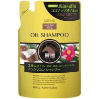 Kumano Deve 3 Natural Oils Shampoo - Шампунь для сухих волос с 3 видами масел, без силикона.